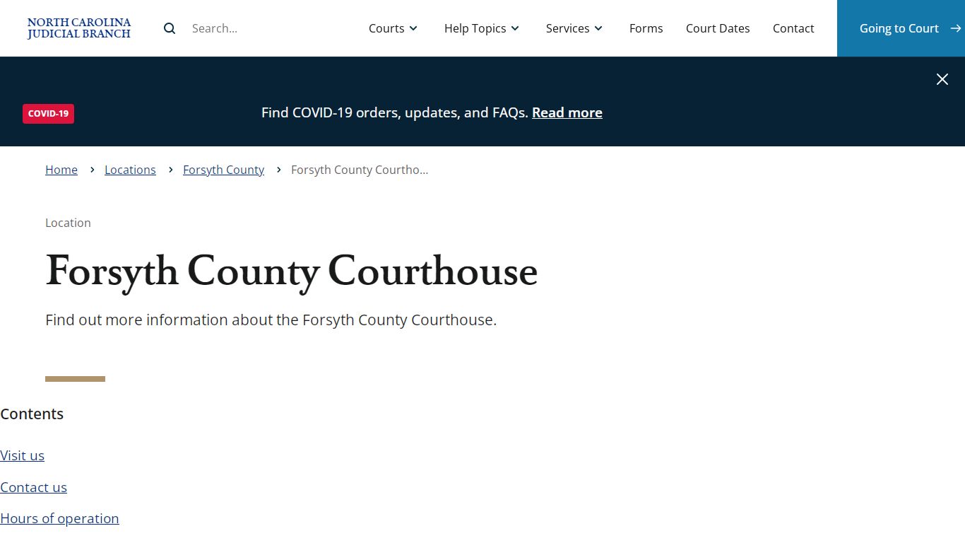 Forsyth County Courthouse | North Carolina Judicial Branch